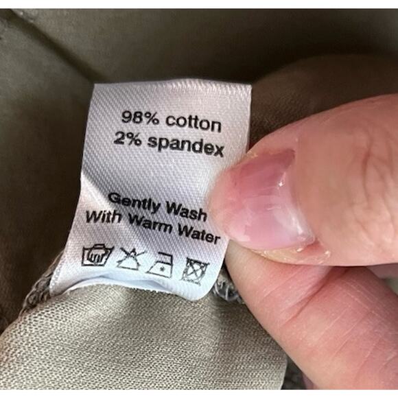 Bevy Flog Beige Skinny Pull‎ On Drawstring Women's Chino Pants Size 24 - Picture 3 of 5